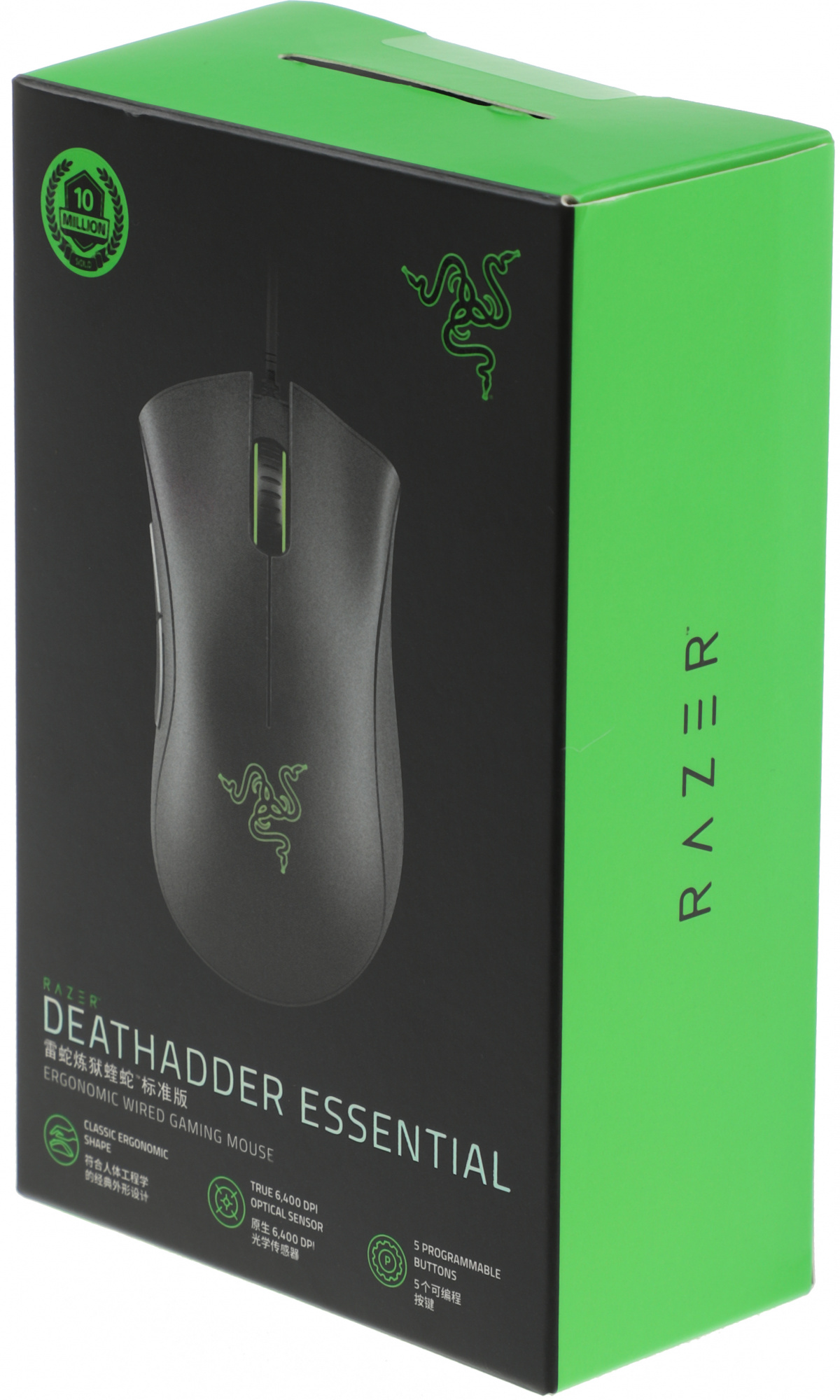 Мышь Razer DeathAdder Essential черный оптическая 6400dpi USB 5but (RZ01-03850100-R3C1) — миниатюра 8