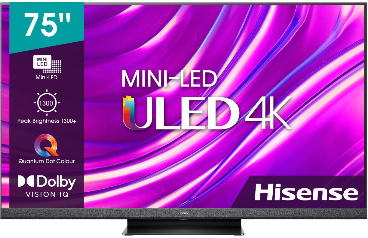 Телевизор QLED Hisense 75" 75U8HQ черный 4K Ultra HD 120Hz DVB-T DVB-T2 DVB-C DVB-S DVB-S2 USB WiFi Smart TV — миниатюра 18