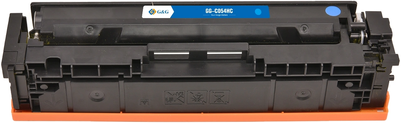 Картридж лазерный G&G GG-C054HC голубой (2300стр.) для Canon LBP621/623 MF641/643/645 — миниатюра 2