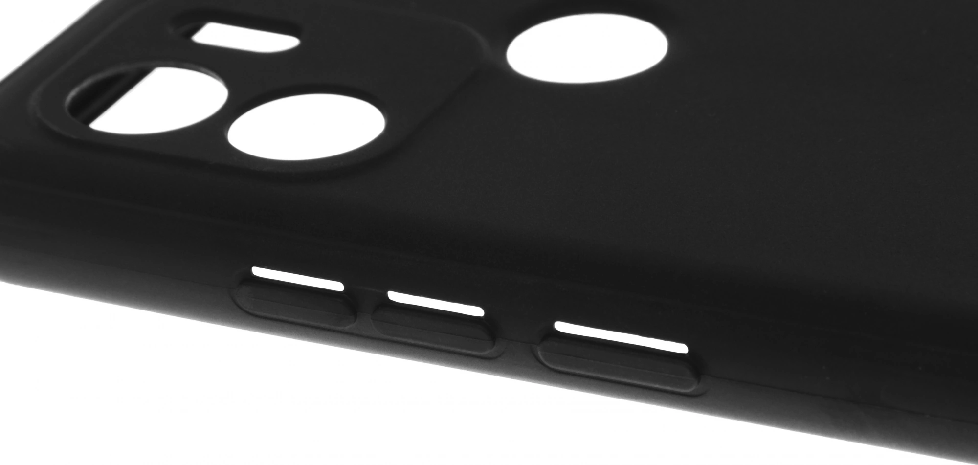 Чехол (клип-кейс) BoraSCO для Xiaomi Redmi A1+ Silicone Case черный (70938) — миниатюра 3