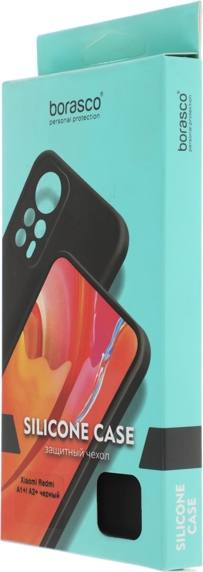 Чехол (клип-кейс) BoraSCO для Xiaomi Redmi A1+ Silicone Case черный (70938) — миниатюра 7
