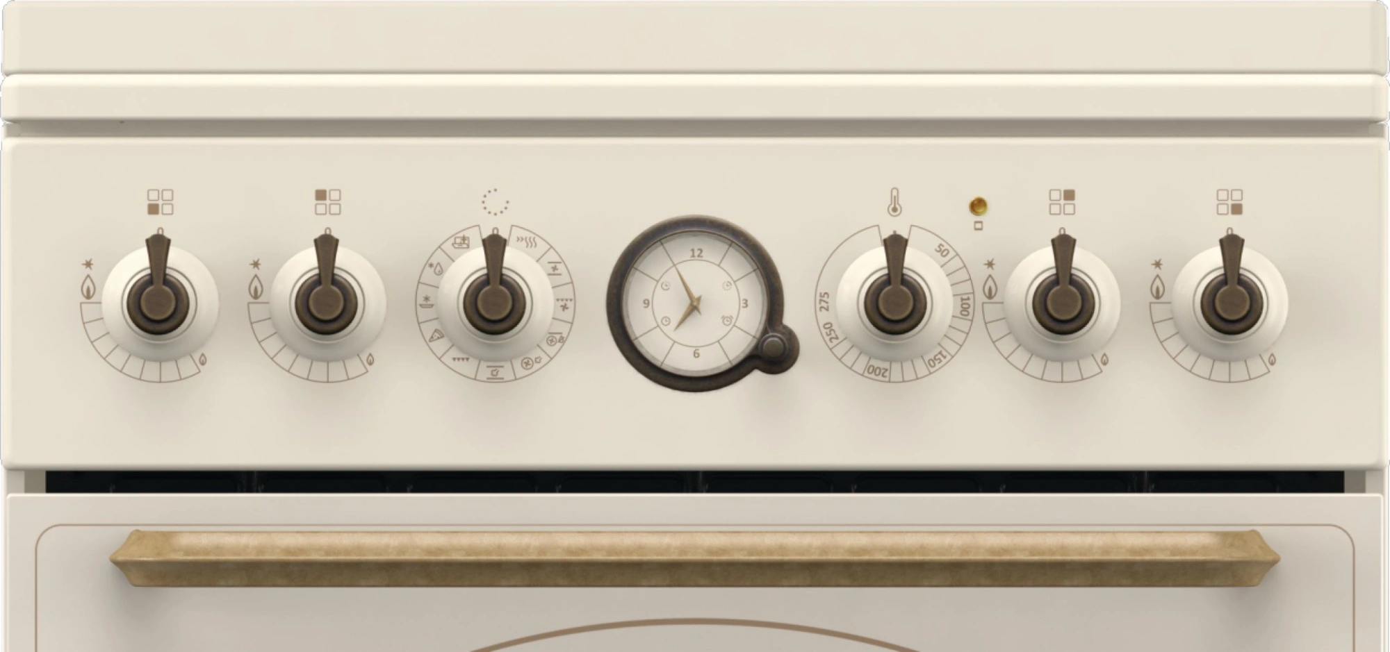 Плита Комбинированная Gorenje GKS5B70CLI бежевый (металлическая крышка) реш.чугун — миниатюра 4