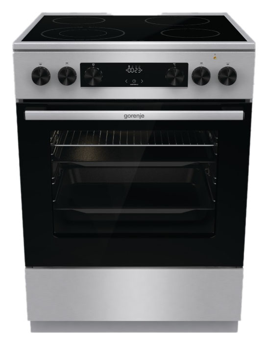 Плита Электрическая Gorenje GECS6C70XC нержавеющая сталь стеклокерамика (без крышки)