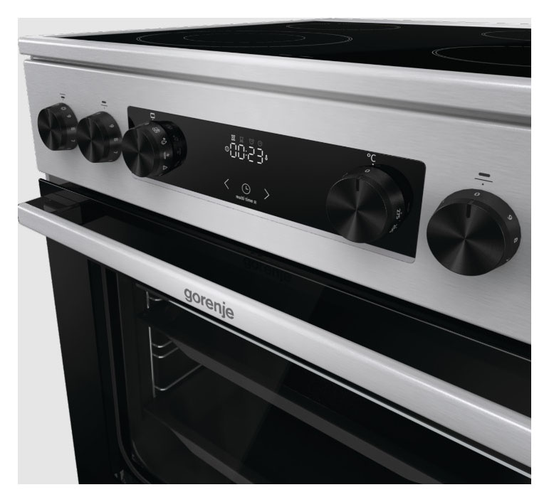 Плита Электрическая Gorenje GECS6C70XC нержавеющая сталь стеклокерамика (без крышки) — миниатюра 5