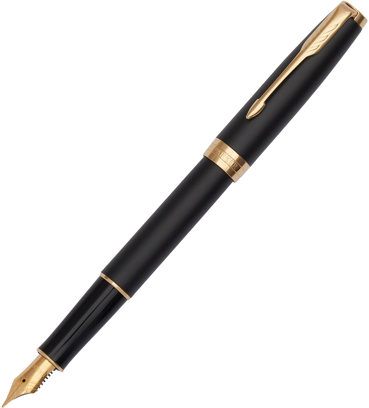 Ручка перьев. Parker Sonnet Core F528 (1931516) Matte Black GT F сталь нержавеющая подар.кор. — миниатюра 8