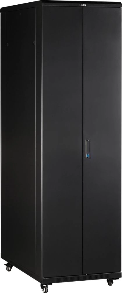 Шкаф коммутационный Lanmaster Business (TWT-CBB-18U-6X10-P1) напольный 18U 600x1000мм пер.дв.перфор. задн.дв.перфор.2-хст. 2 бок.пан. 800кг черный 926мм IP20 — миниатюра 7
