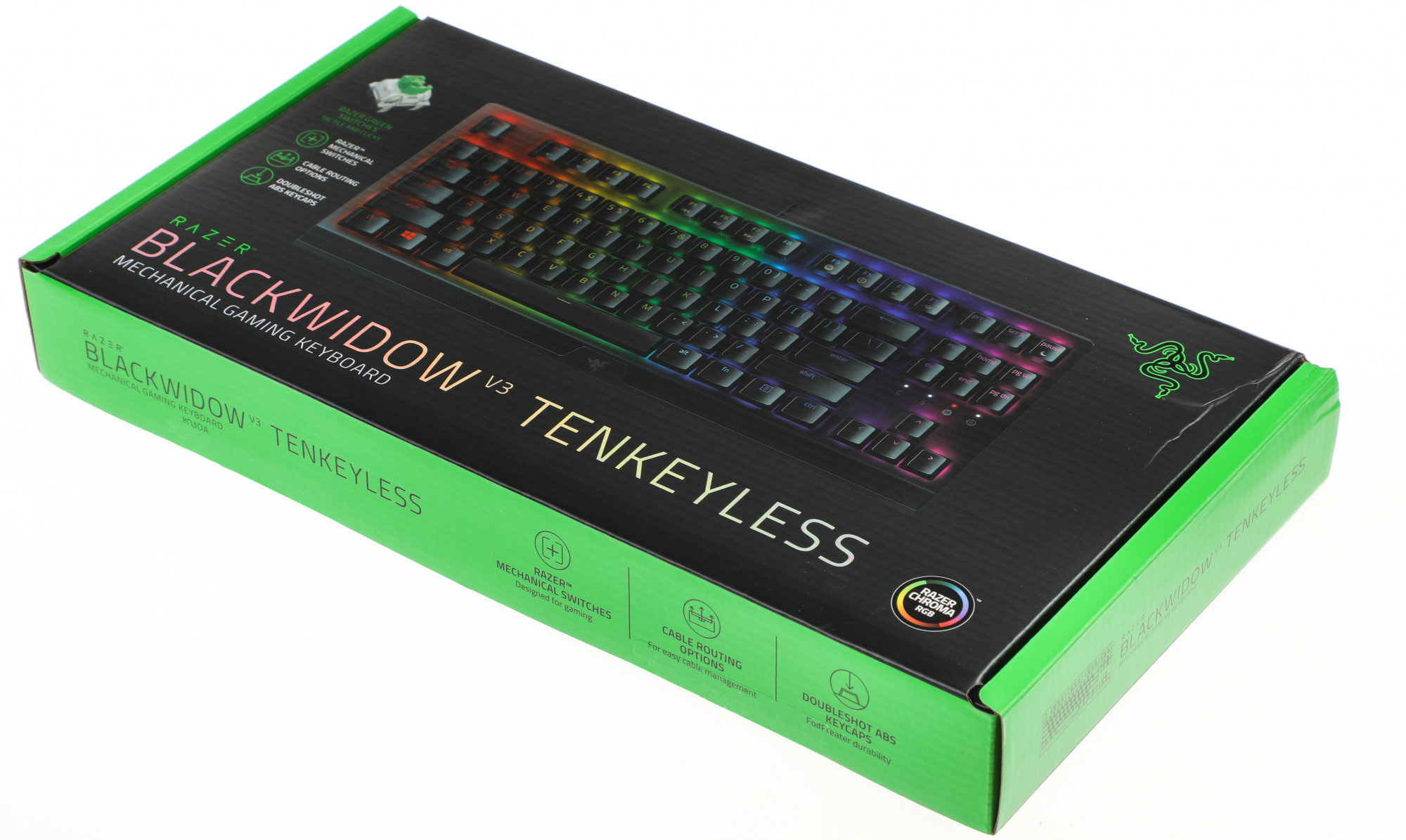 Клавиатура Razer BlackWidow V3 TKL механическая черный/черный USB Multimedia for gamer LED (RZ03-03490700-R3R1) кабель 1.8м — миниатюра 12