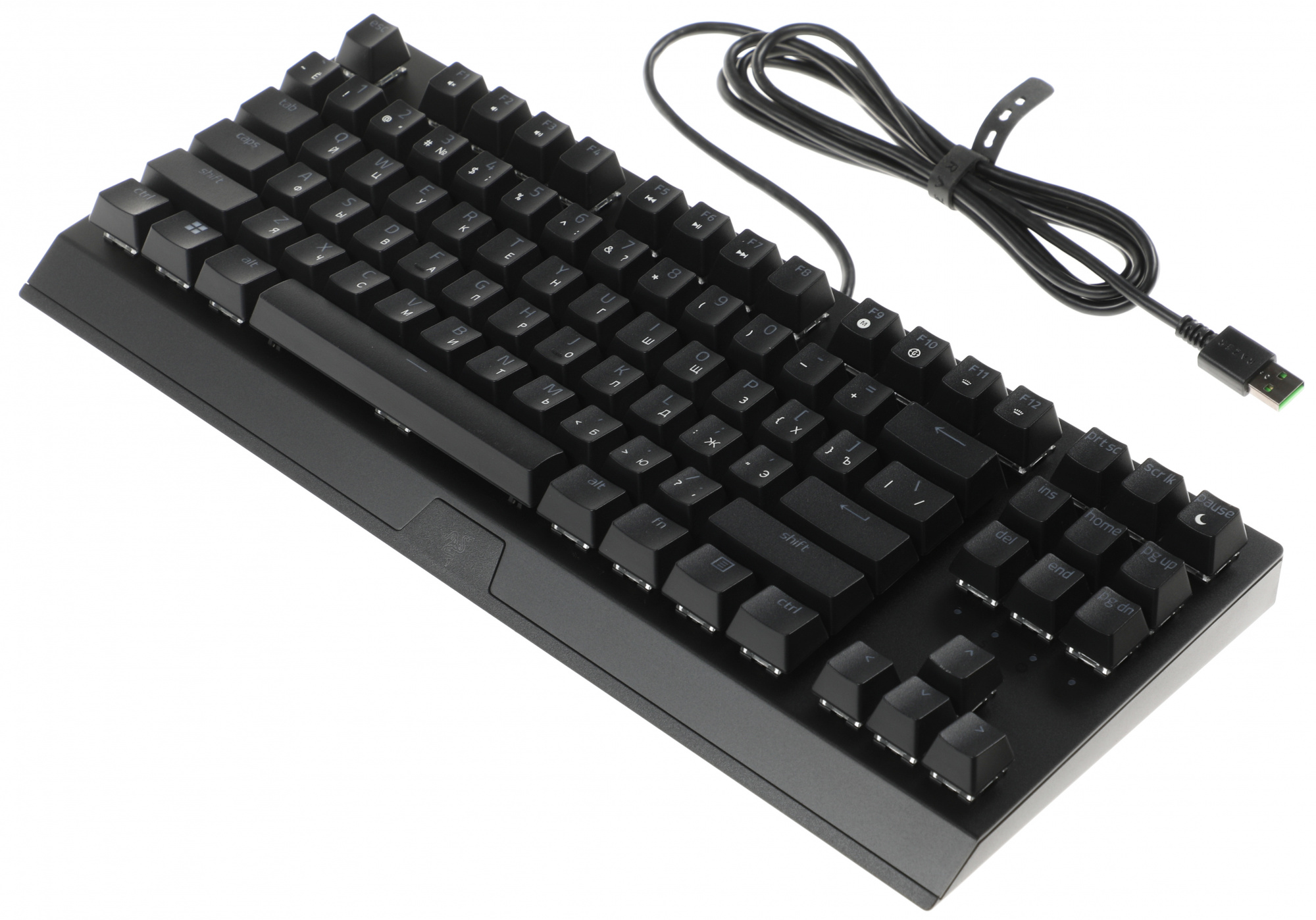 Клавиатура Razer BlackWidow V3 TKL механическая черный/черный USB Multimedia for gamer LED (RZ03-03490700-R3R1) кабель 1.8м — фото 1