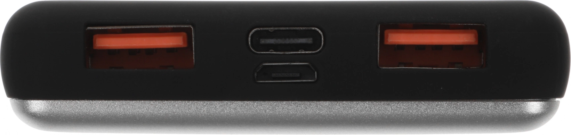 Мобильный аккумулятор Redline PDP-3A 10000mAh 3A 2xUSB-A/USB-C серебристый (УТ000018984) — миниатюра 2