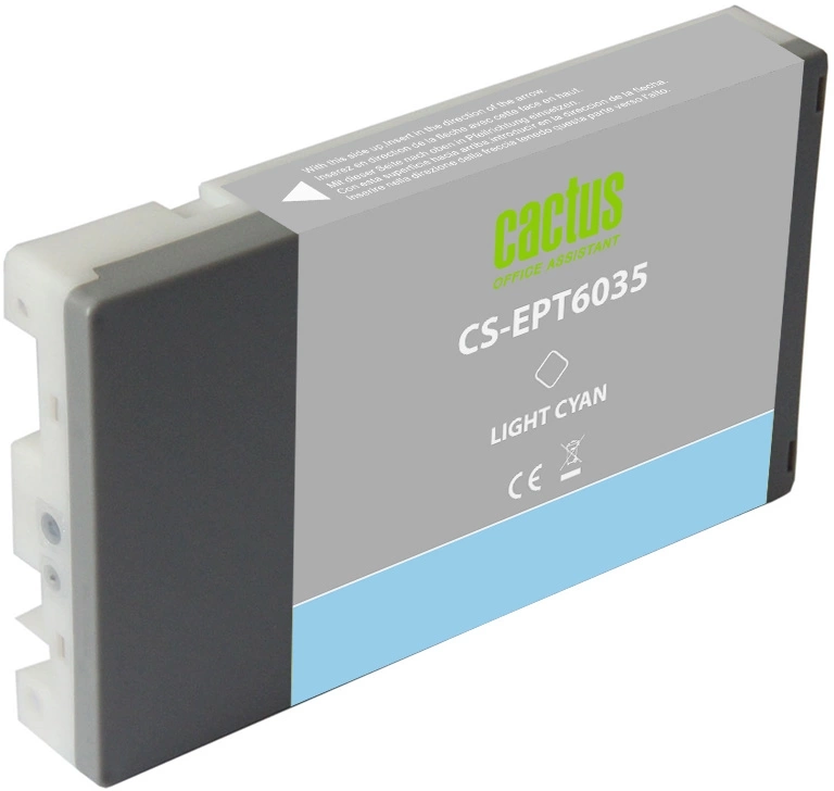 Картридж струйный Cactus CS-EPT6035 T6035 св.голуб.пигм. (220мл) для Epson Stylus PRO 7880/9880 с чипом — миниатюра 2