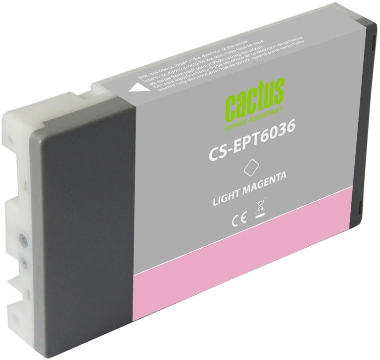 Картридж струйный Cactus CS-EPT6036 T6036 св.пурп.пигм. (220мл) для Epson Stylus PRO 7880/9880 с чипом — миниатюра 2