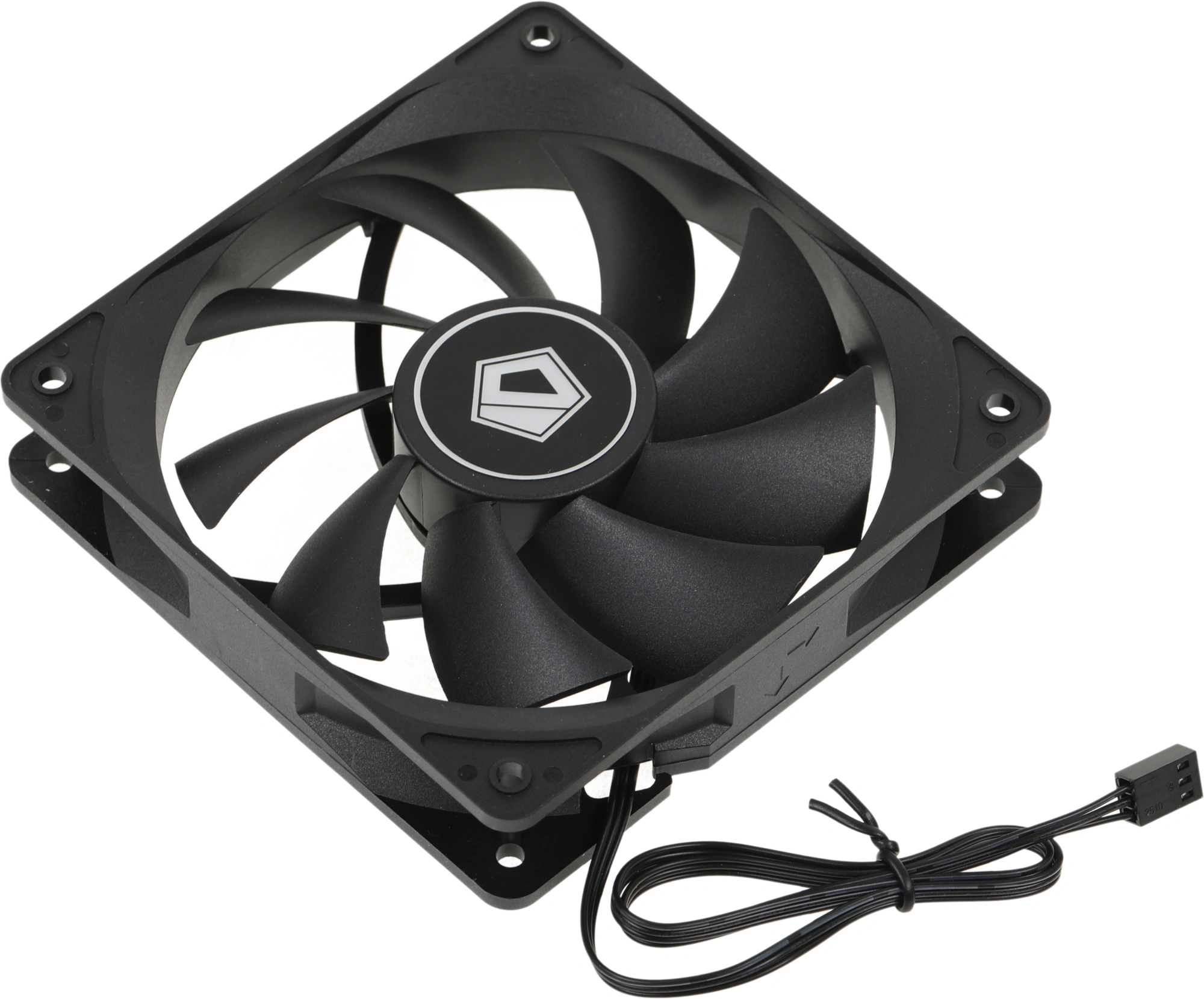 Вентилятор для корпуса ID-Cooling FL-12025K 120х120x25 черный 3-pin 21дБ Ret — миниатюра 11