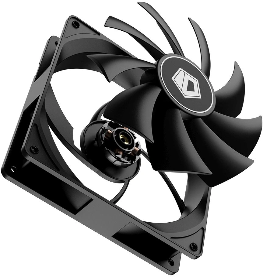 Вентилятор для корпуса ID-Cooling FL-12025K 120х120x25 черный 3-pin 21дБ Ret — миниатюра 2