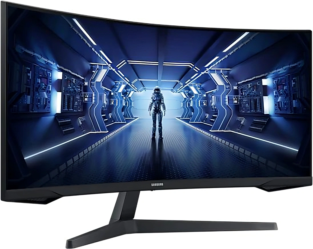 Монитор Samsung 34" Odyssey G5 C34G55TWWI черный VA LED 1ms 21:9 HDMI матовая 250cd 178гр/178гр 3440x1440 165Hz DP UW 5.6кг — миниатюра 4