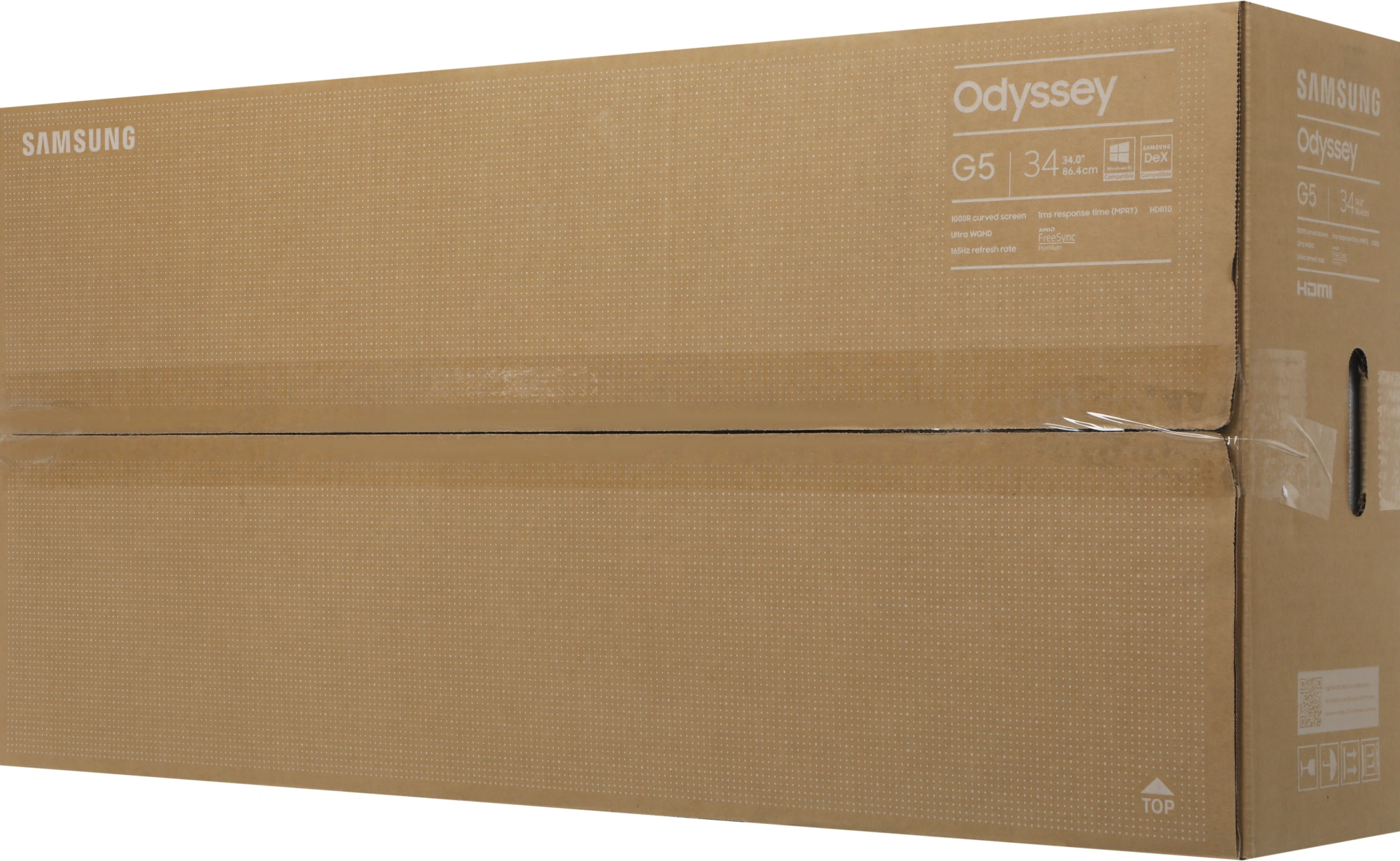 Монитор Samsung 34" Odyssey G5 C34G55TWWI черный VA LED 1ms 21:9 HDMI матовая 250cd 178гр/178гр 3440x1440 165Hz DP UW 5.6кг — миниатюра 12