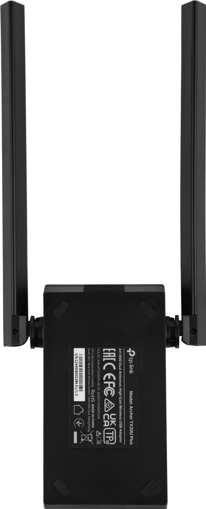 Сетевой адаптер Wi-Fi TP-Link Archer TX20U Plus AX1800 USB 3.0 (ант.внеш.несъем.) 2ант. — миниатюра 12