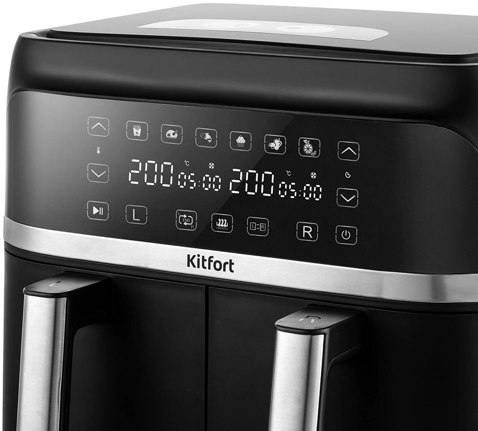 Аэрогриль Kitfort КТ-2248 7.6л 2850Вт черный — миниатюра 5