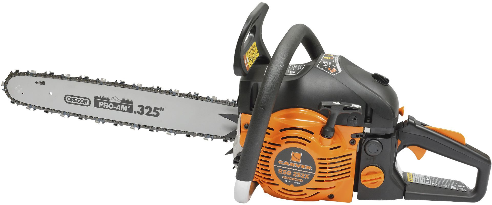 Бензопила Carver RSG 252X 2200Вт 2.9л.с. дл.шины:18" (45cm) (01.004.00055) — миниатюра 3