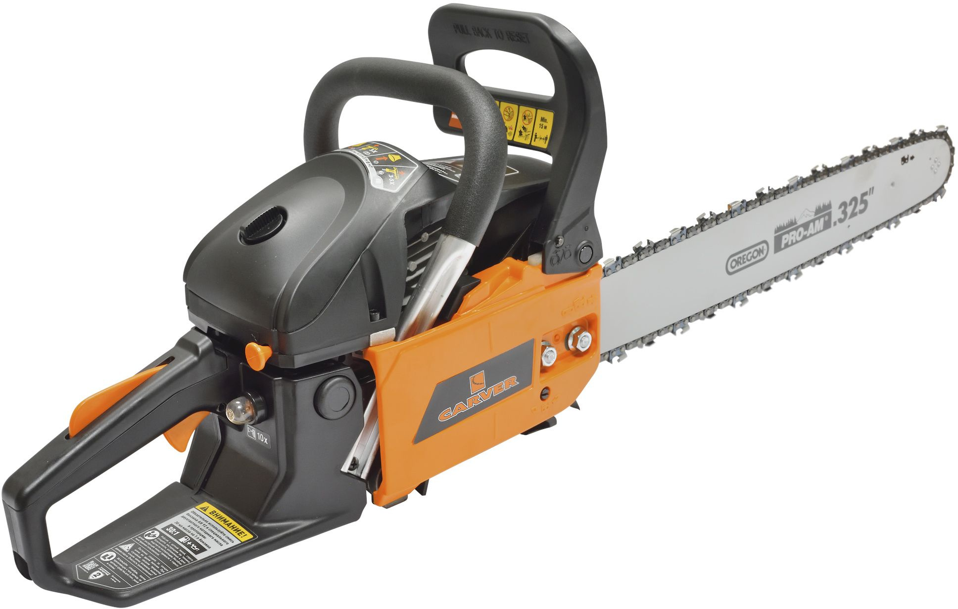 Бензопила Carver RSG 252X 2200Вт 2.9л.с. дл.шины:18" (45cm) (01.004.00055) — миниатюра 10