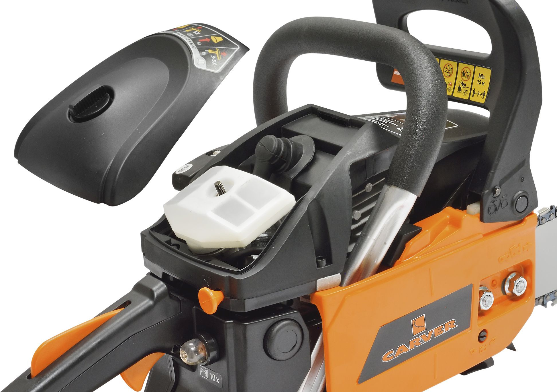 Бензопила Carver RSG 252X 2200Вт 2.9л.с. дл.шины:18" (45cm) (01.004.00055) — миниатюра 7