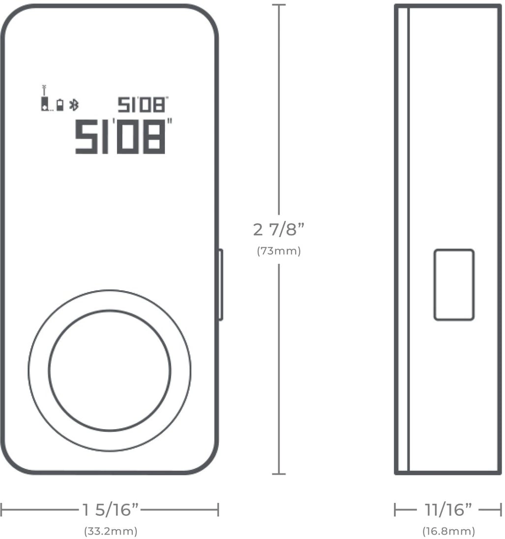 Лазерный дальномер Hoto Smart Laser Measure 2кл.лаз. 630нм цв.луч. красный (HTE0002EU) — фото 1