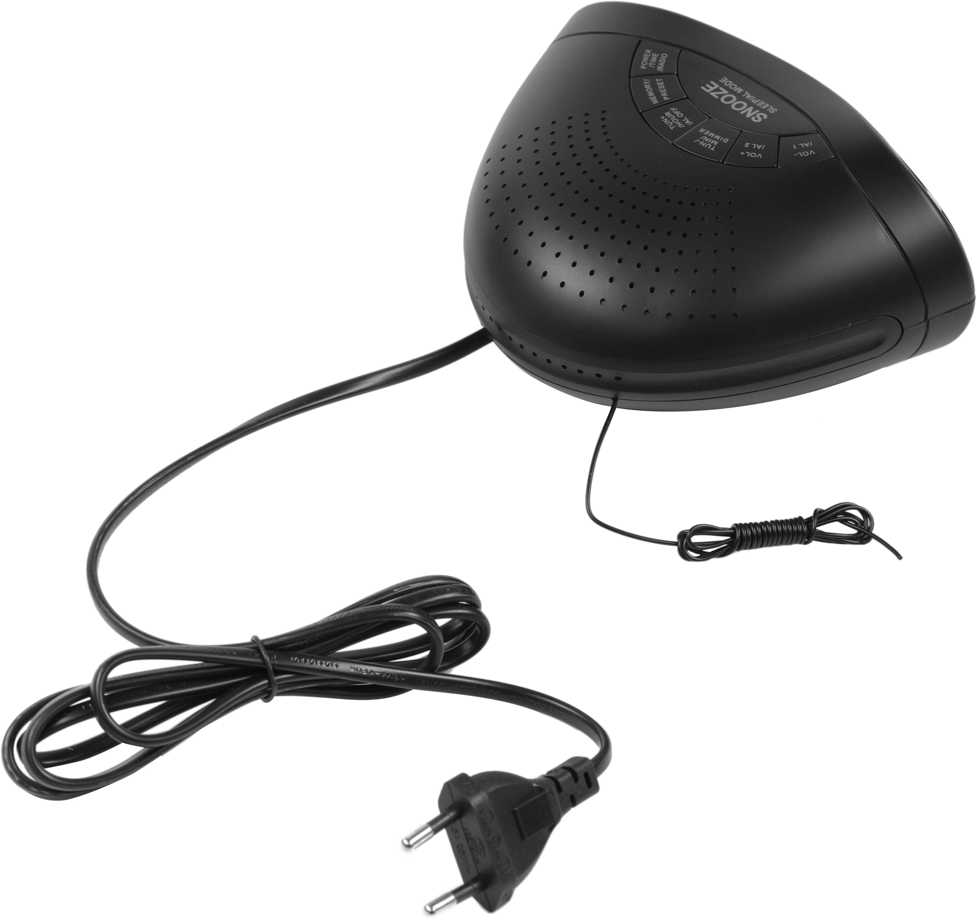 Радиобудильник Hyundai H-RCL200 черный LED подсв:зеленая часы:цифровые AM/FM — миниатюра 5