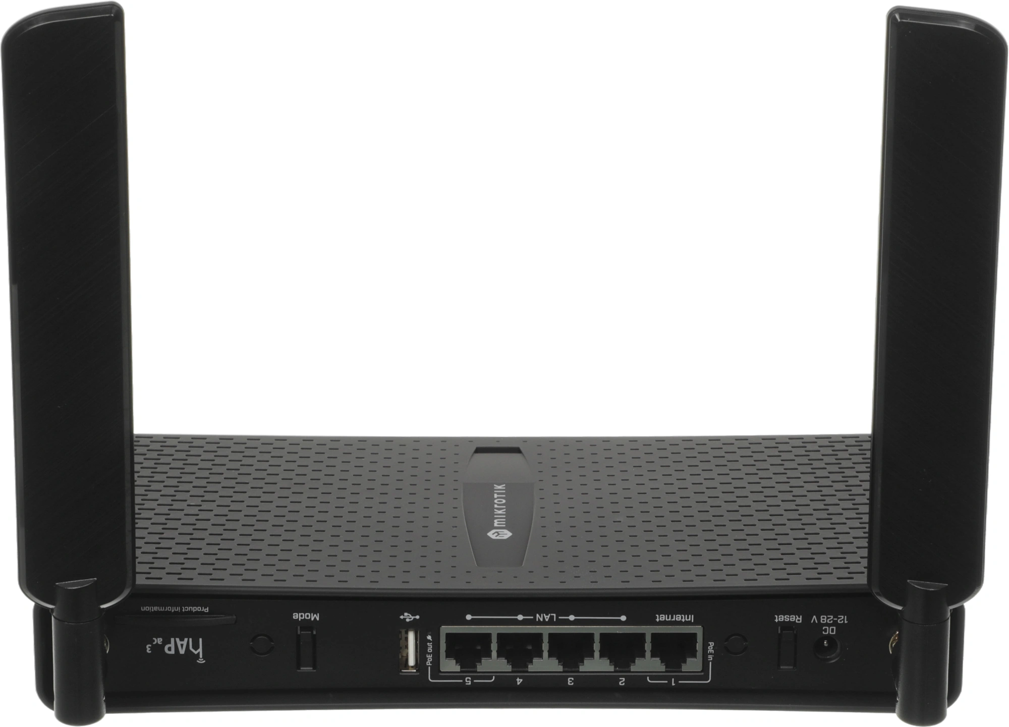 Роутер беспроводной MikroTik hAP ac3 (RBD53IG-5HACD2HND) AC1200 10/100/1000BASE-TX черный — миниатюра 3