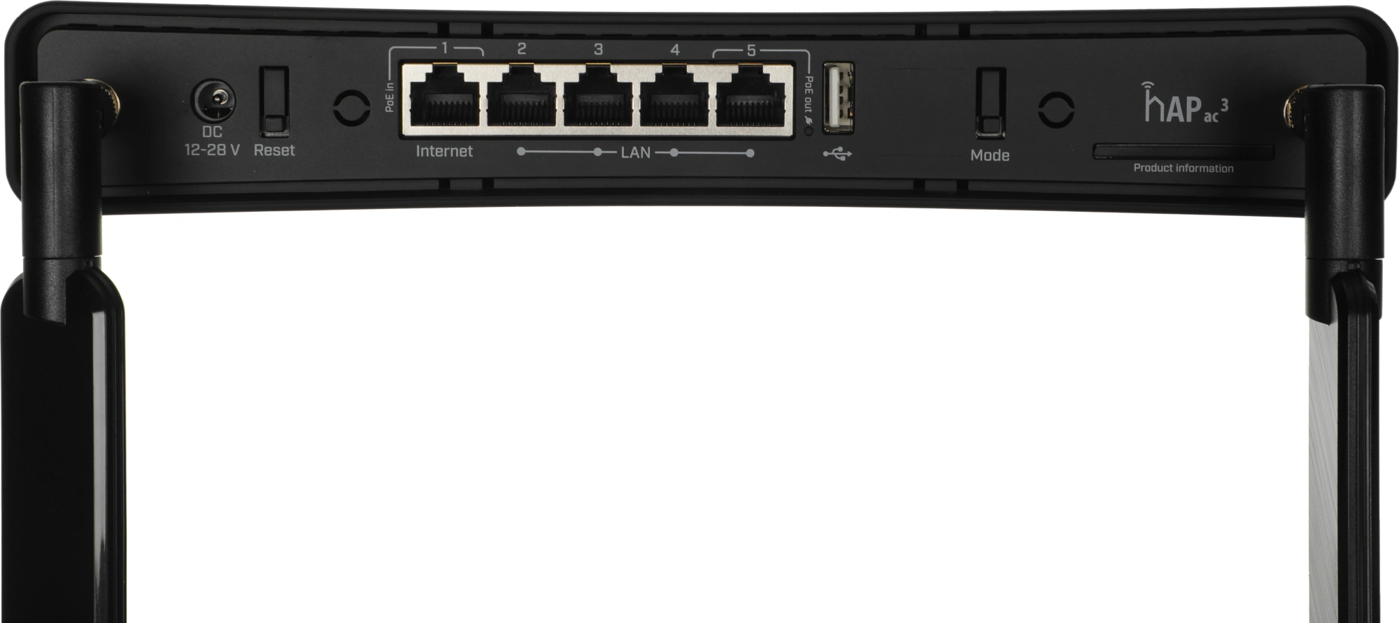 Роутер беспроводной MikroTik hAP ac3 (RBD53IG-5HACD2HND) AC1200 10/100/1000BASE-TX черный — миниатюра 5