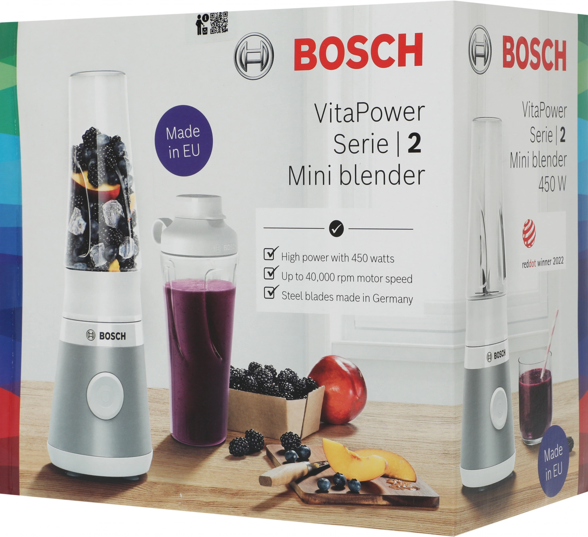 Блендер стационарный Bosch VitaPower Serie 2 MMB2111T 450Вт серебристый — миниатюра 15