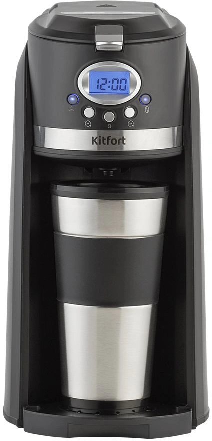 Кофеварка капельная Kitfort КТ-797 800Вт черный/нержавеющая сталь — миниатюра 2