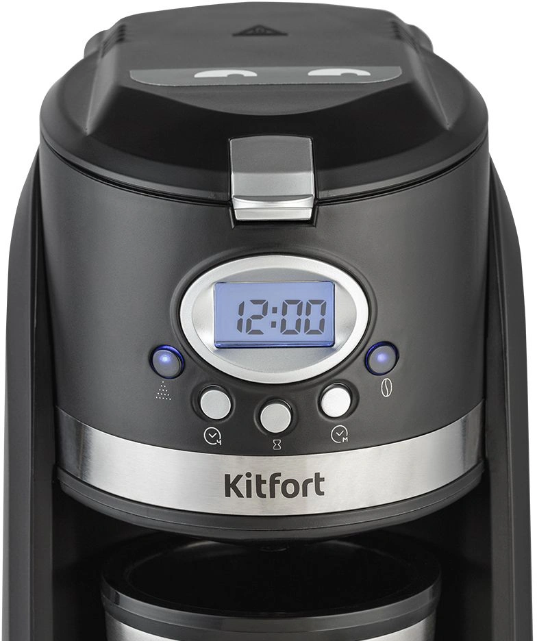 Кофеварка капельная Kitfort КТ-797 800Вт черный/нержавеющая сталь — миниатюра 5