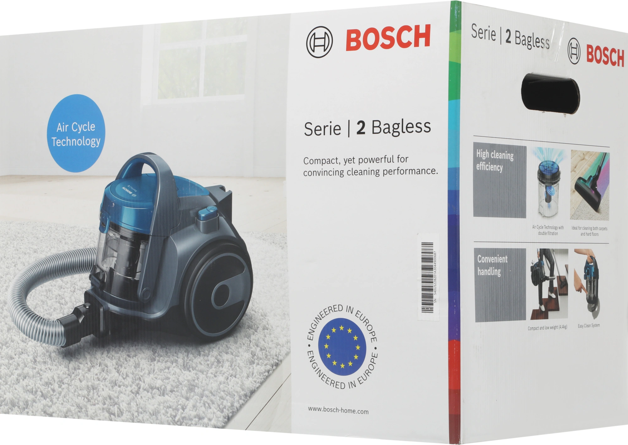 Пылесос Bosch Serie 2 BGS05A220 700Вт синий/черный — миниатюра 4