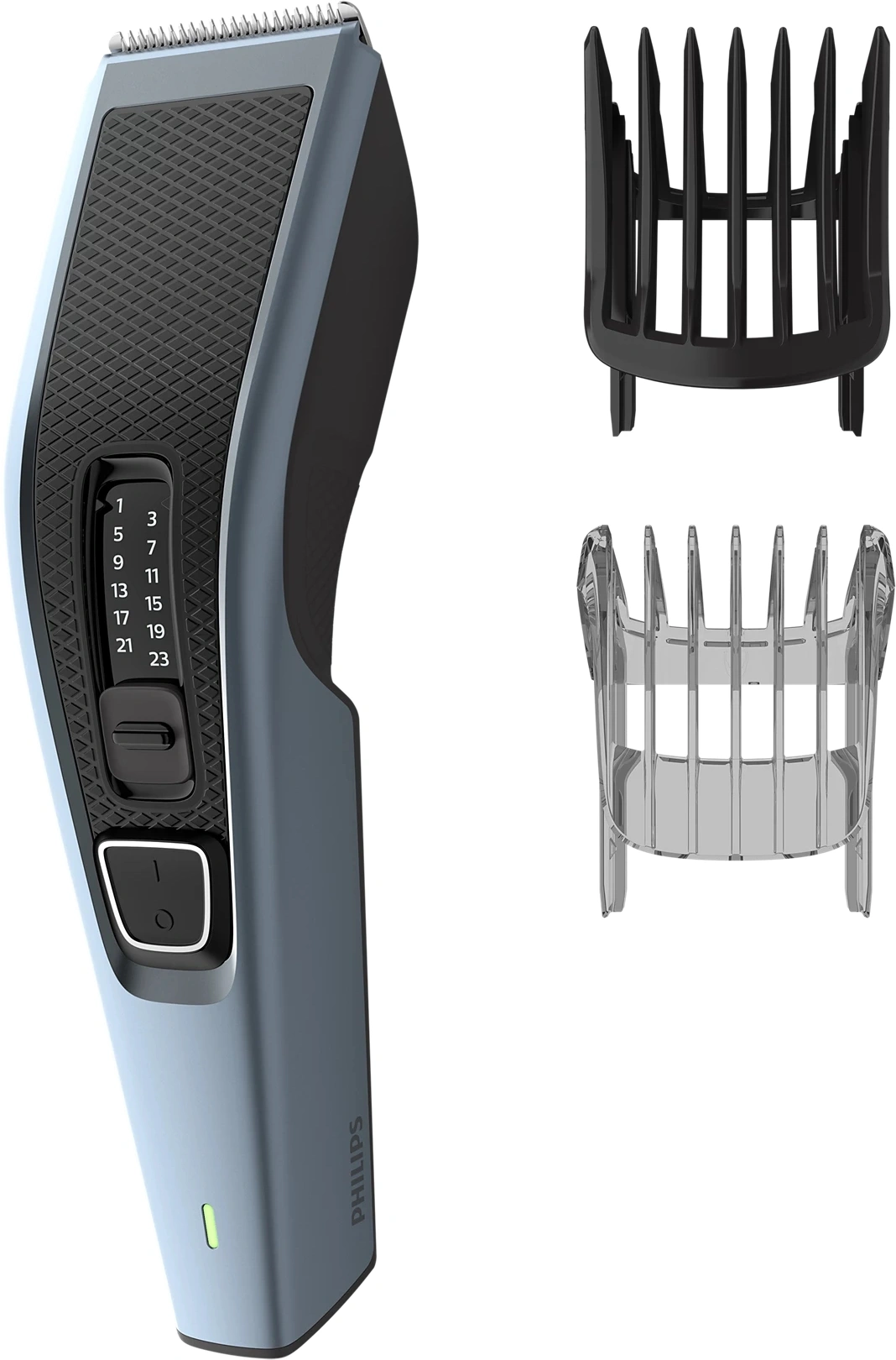 Машинка для стрижки Philips HC3530/15 синий/черный (насадок в компл:2шт) — миниатюра 4