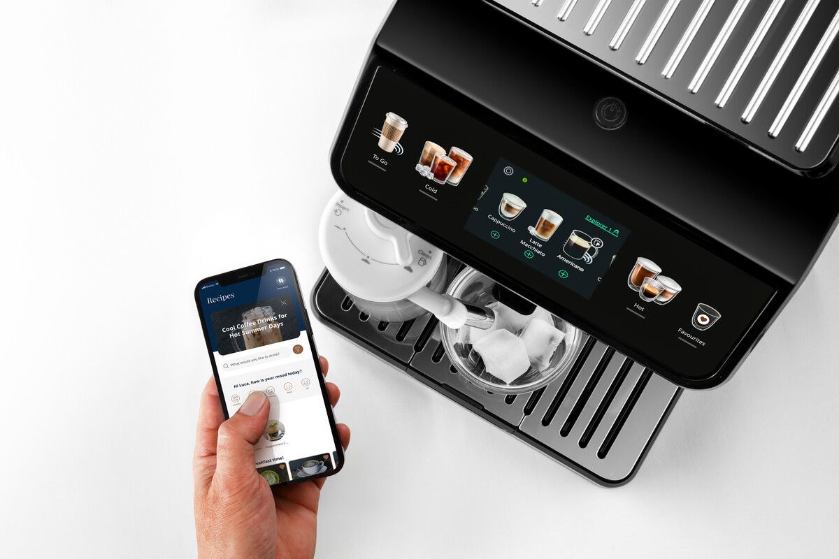 Кофемашина Delonghi Eletta Explore ECAM450.55.S 1450Вт серебристый/черный — миниатюра 5
