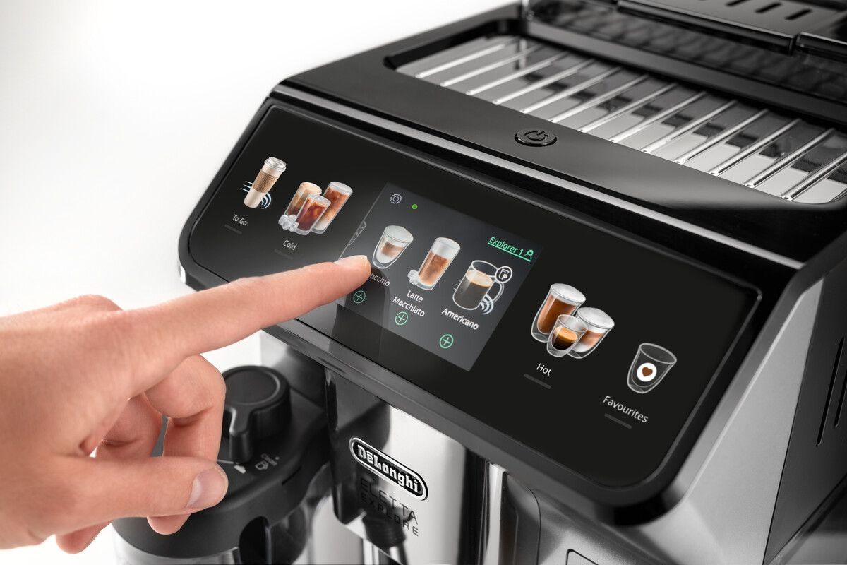 Кофемашина Delonghi Eletta Explore ECAM450.55.S 1450Вт серебристый/черный — миниатюра 7