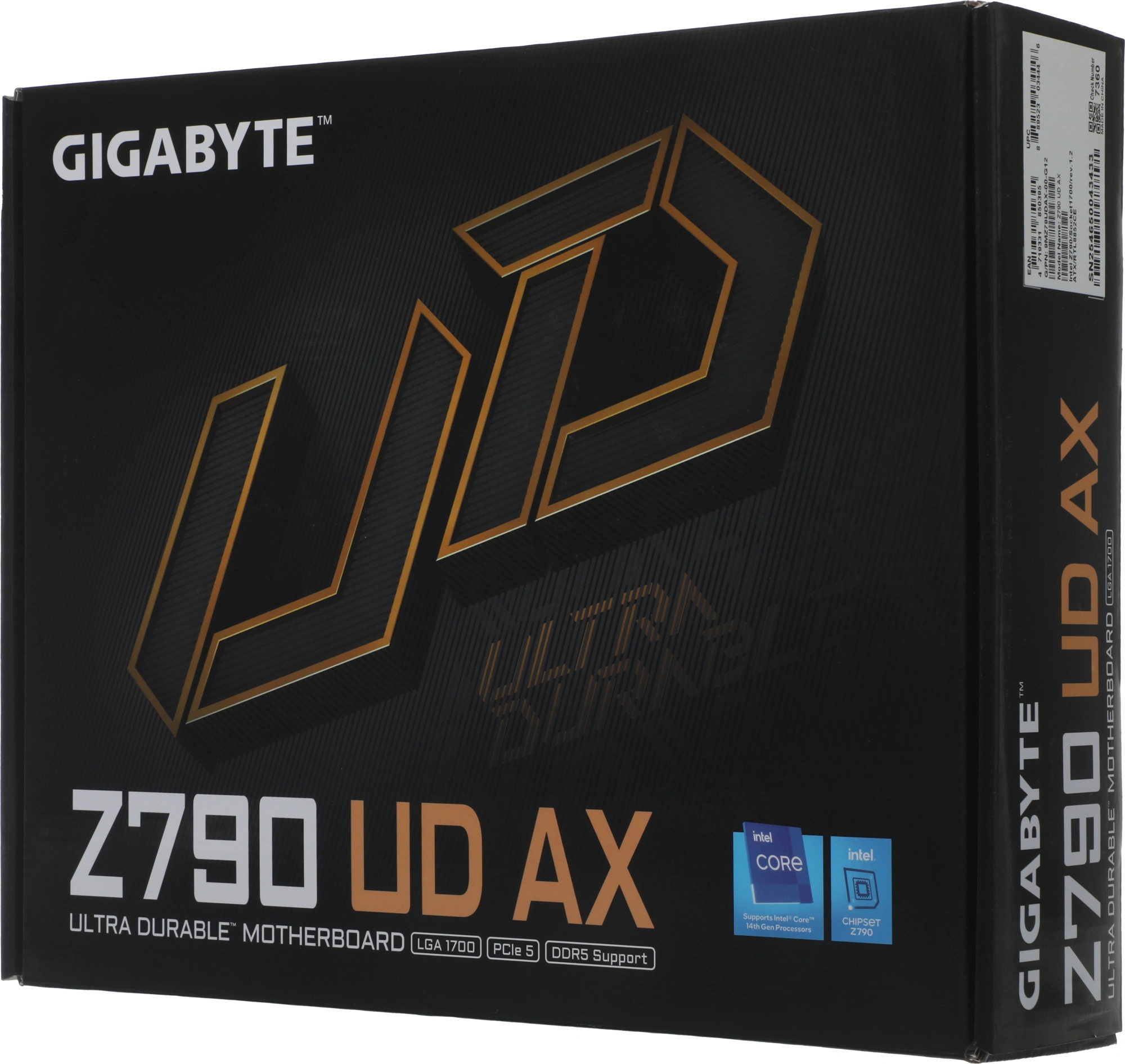 Материнская плата Gigabyte Z790 UD AX Soc-1700 Intel Z790 4xDDR5 ATX AC`97 8ch(7.1) 2.5Gg RAID+HDMI+DP — миниатюра 2