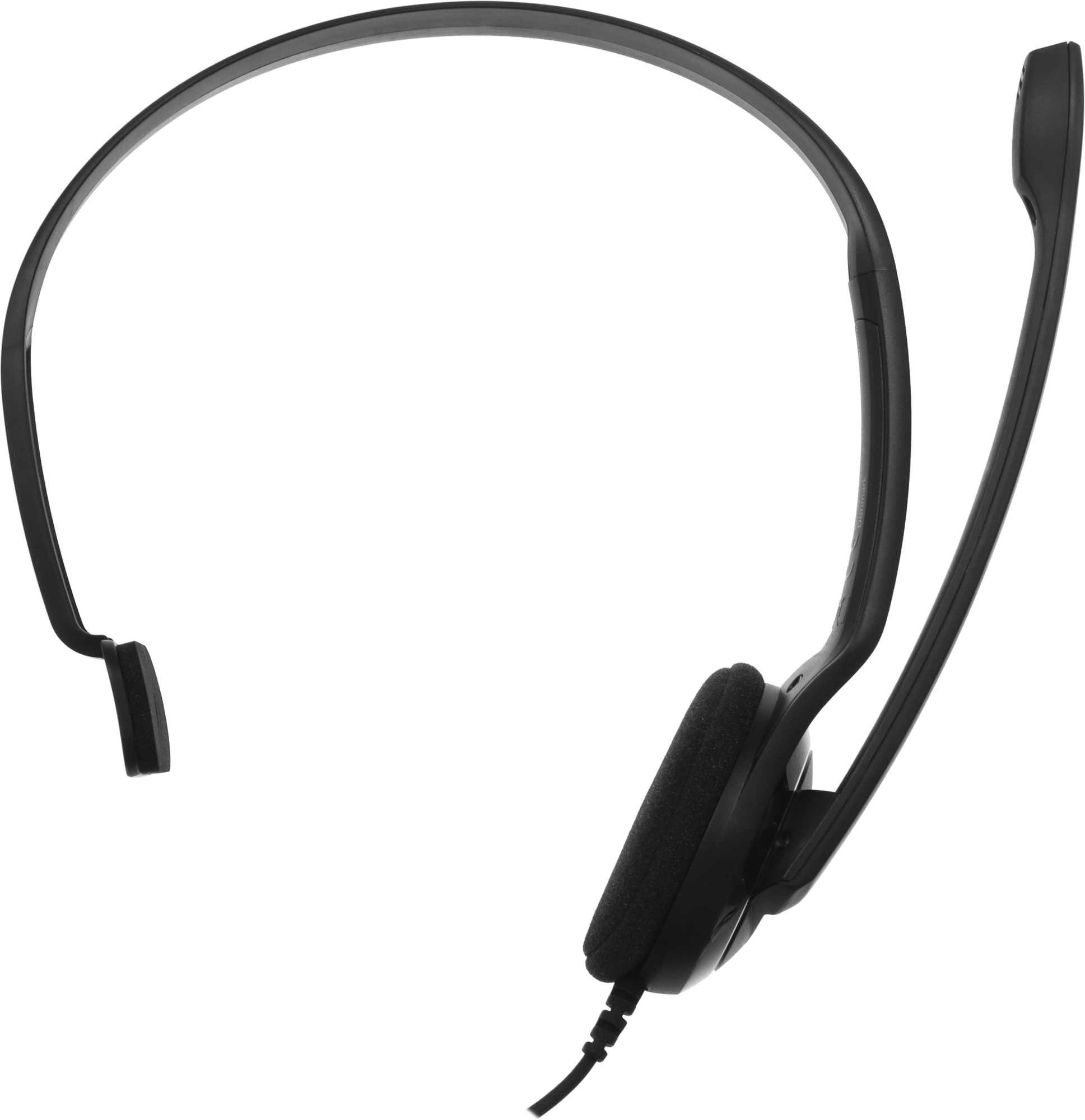 Наушники с микрофоном Sennheiser PC 7 черный 2м накладные USB оголовье (504196) — миниатюра 7