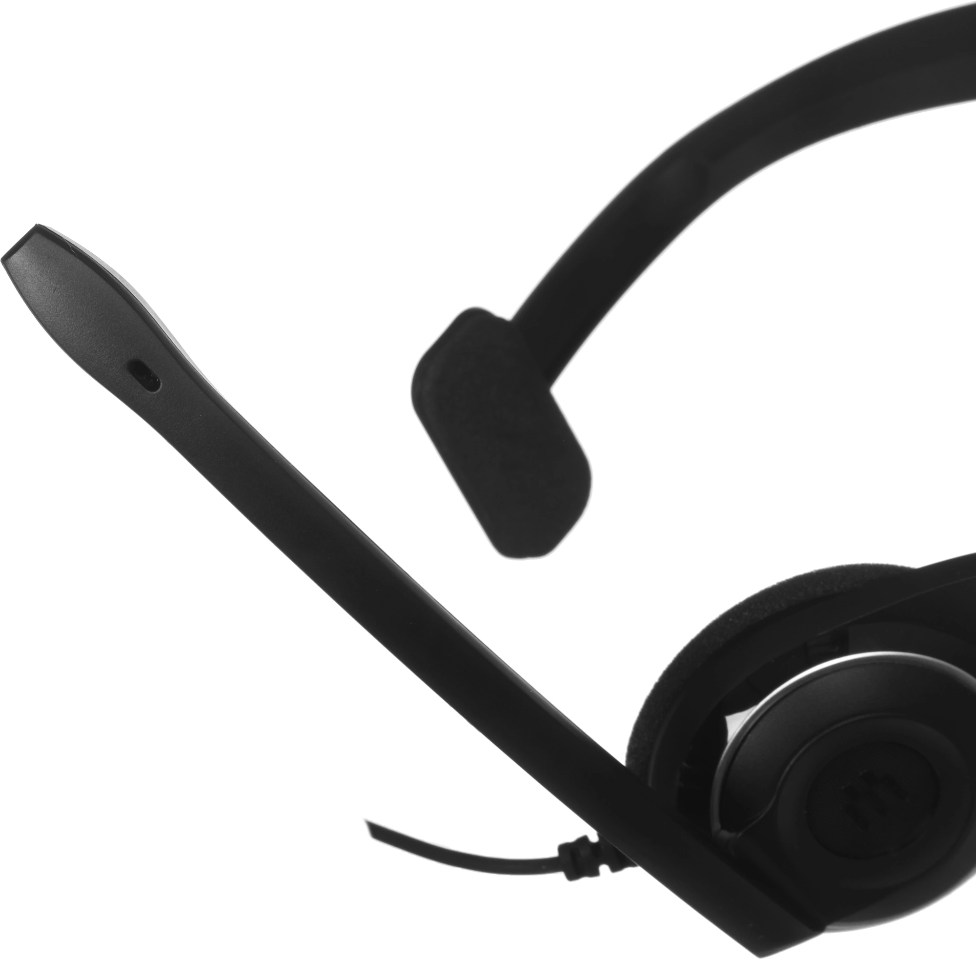 Наушники с микрофоном Sennheiser PC 7 черный 2м накладные USB оголовье (504196) — миниатюра 2