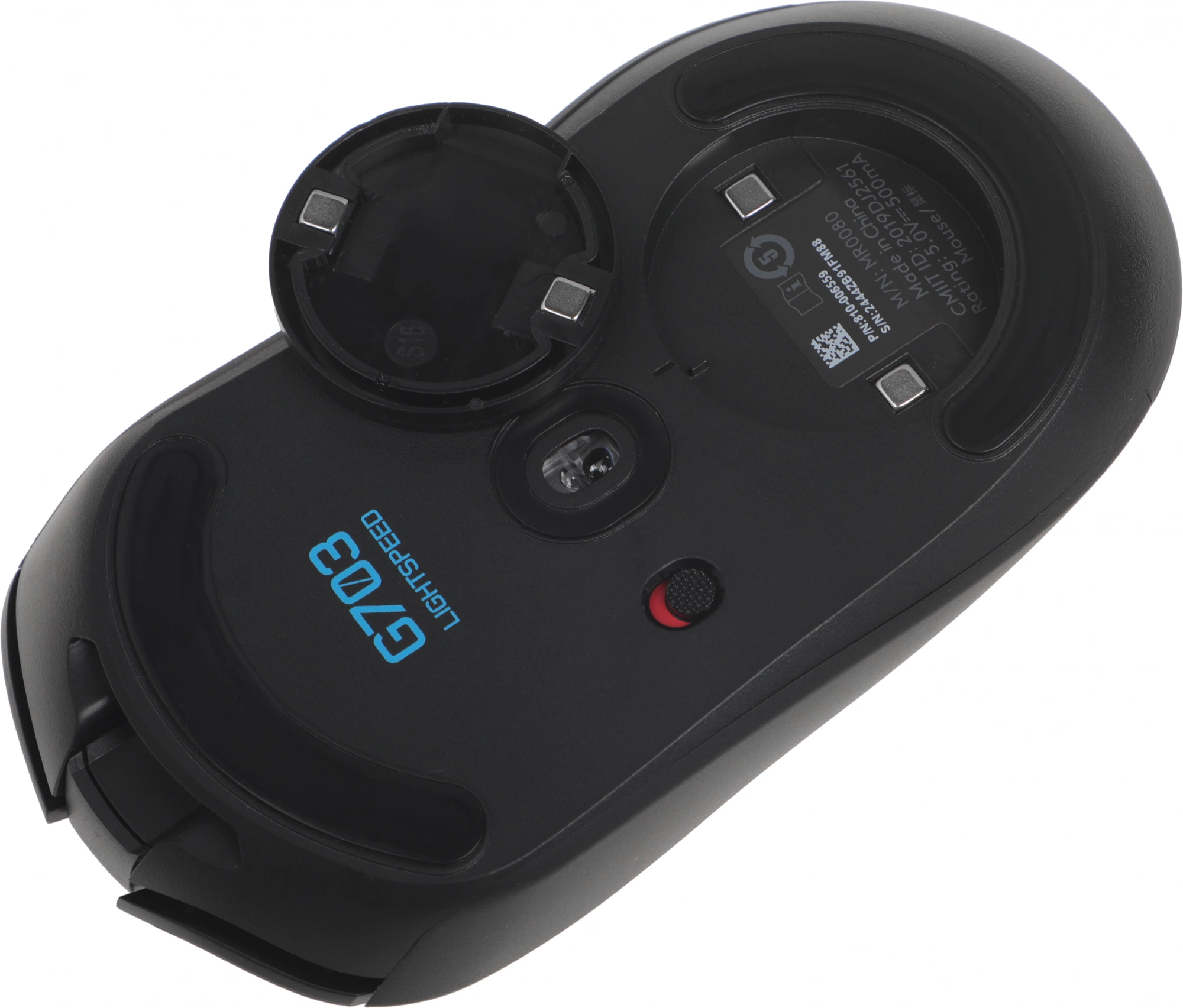 Мышь Logitech G703 LightSpeed черный оптическая 25600dpi беспров. USB 6but (910-005644) — миниатюра 12