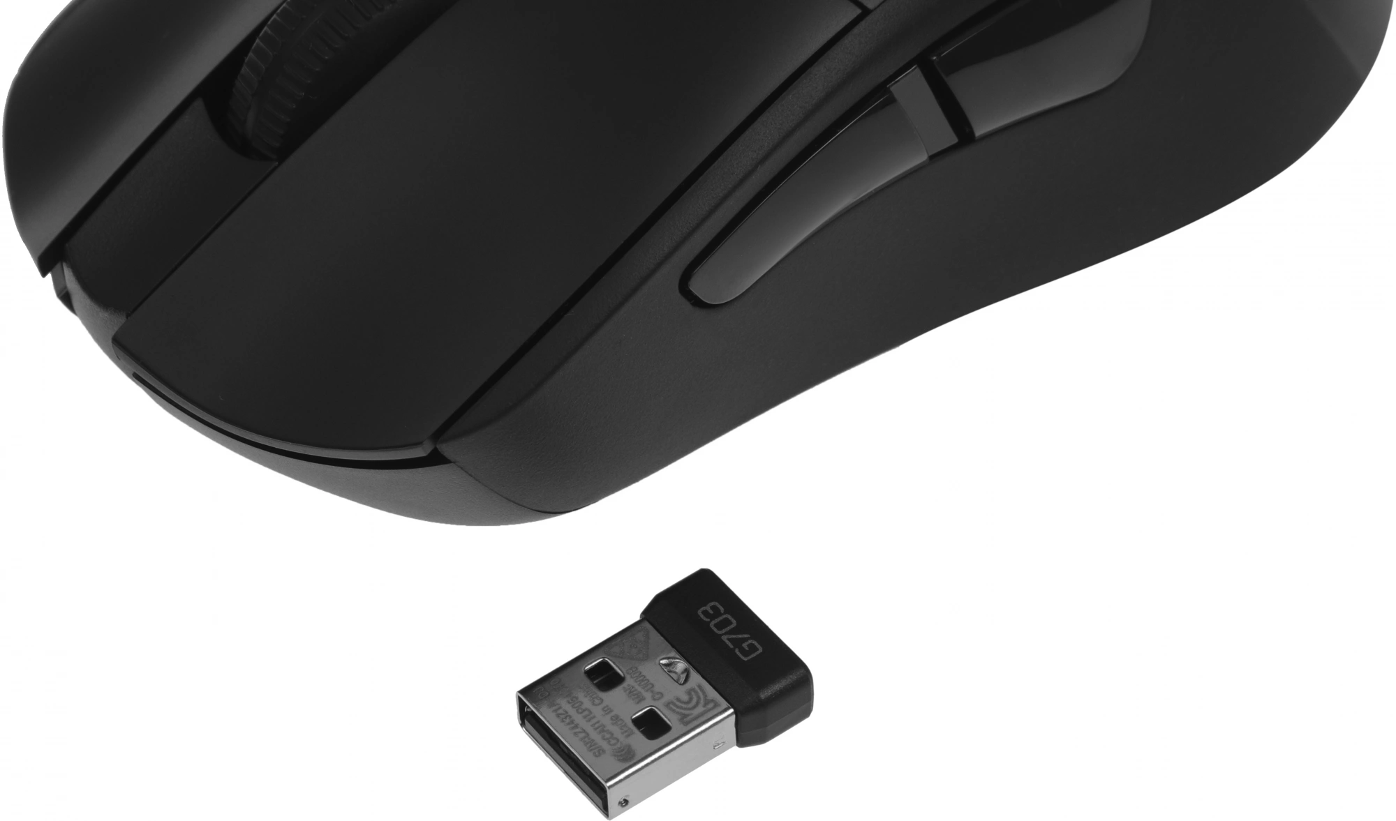 Мышь Logitech G703 LightSpeed черный оптическая 25600dpi беспров. USB 6but (910-005644) — миниатюра 15