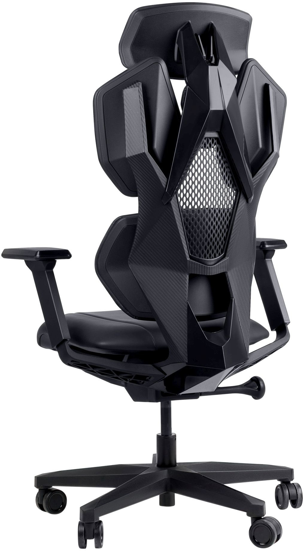 Кресло игровое GMNG GGCH210B черный сиденье черный кожзам с подголов крестов пластик черный пластик черный - Дополнительные фотографии