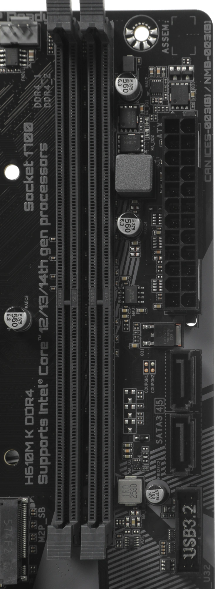 Материнская плата Gigabyte H610M K DDR4 Soc-1700 Intel H610 2xDDR4 mATX AC`97 8ch(7.1) GbLAN+HDMI — миниатюра 6