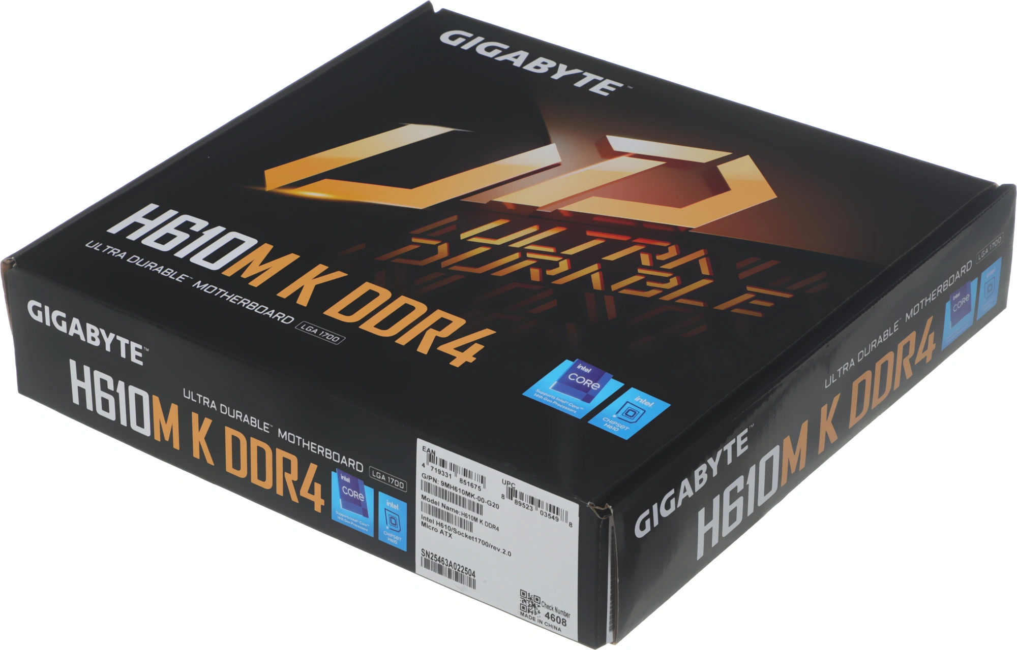 Материнская плата Gigabyte H610M K DDR4 Soc-1700 Intel H610 2xDDR4 mATX AC`97 8ch(7.1) GbLAN+HDMI — миниатюра 11
