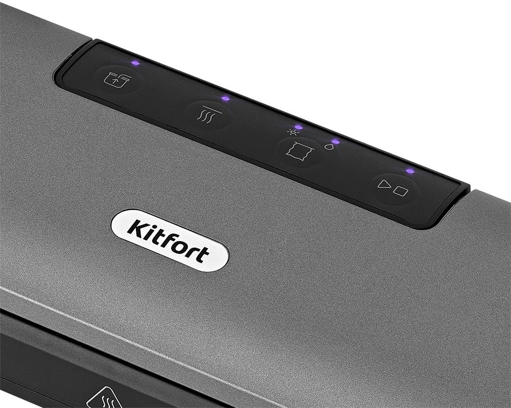 Вакуумный упаковщик Kitfort КТ-1527 95Вт 0.6Бар шир.пак.:29см черный — миниатюра 4