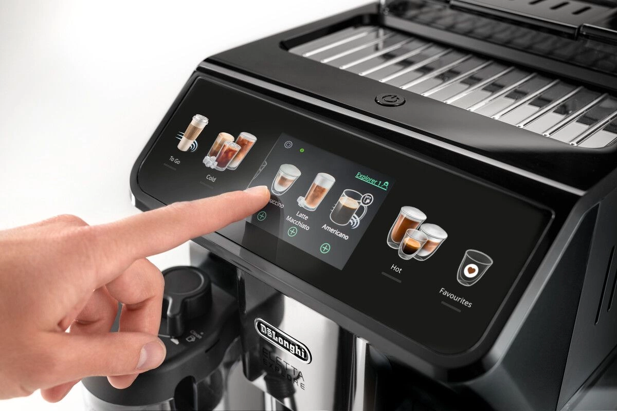 Кофемашина Delonghi Eletta Explore ECAM450.55.G 1450Вт серебристый/черный — миниатюра 7