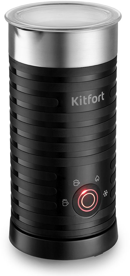 Капучинатор Kitfort КТ-7110 стационар. 550мл черный/серебристый — фото 1