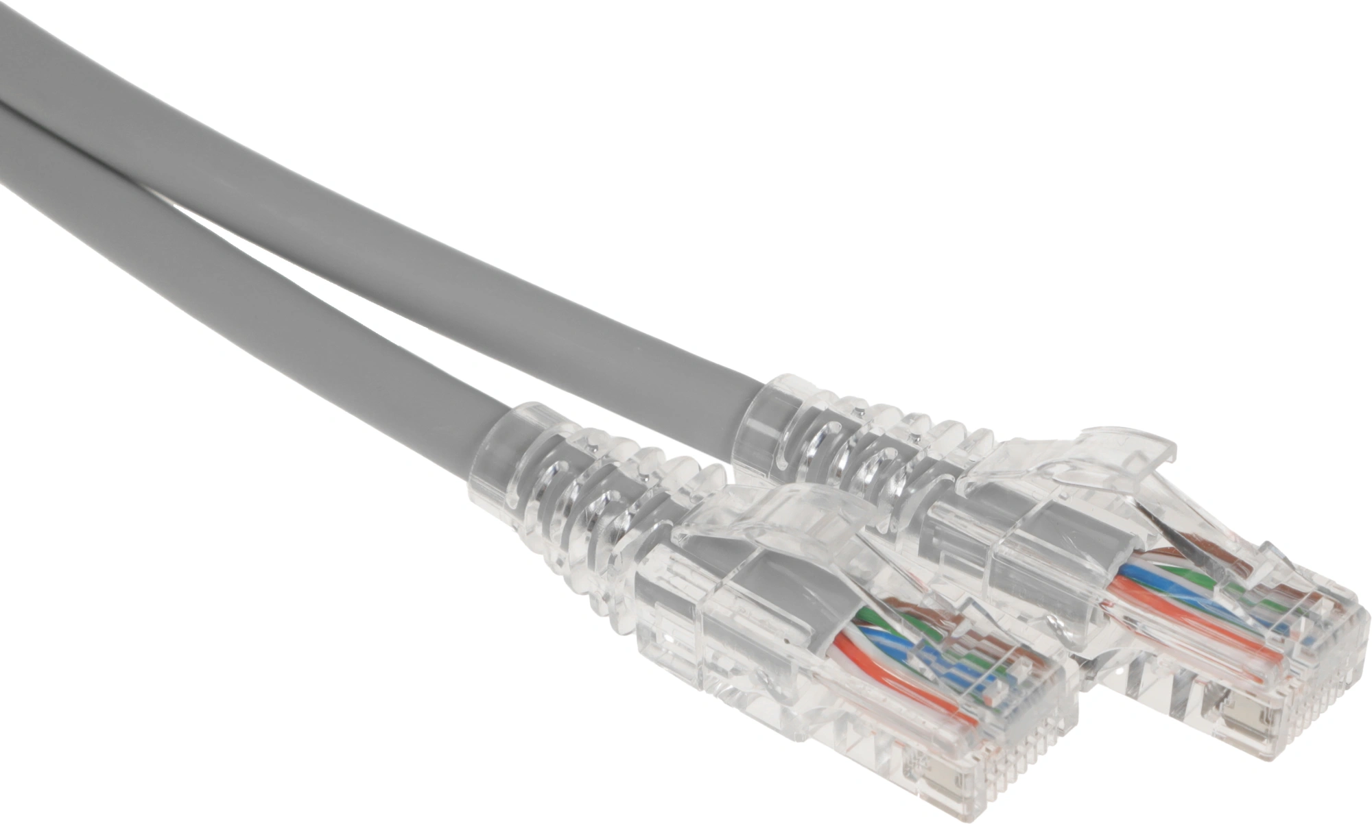 Патч-корд WRline WR-PC-RJ45-UTP-5E-10-GY UTP RJ-45 вил.-вилка RJ-45 кат.5E 10м серый LSZH (уп.:1шт) — миниатюра 2