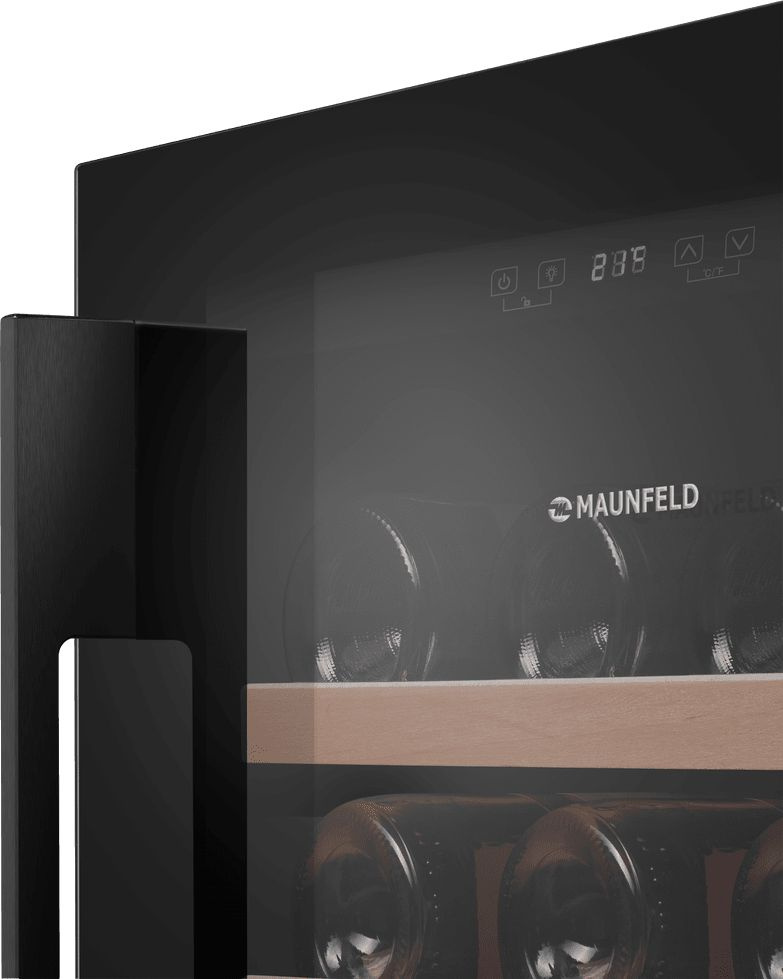 Винный шкаф Maunfeld MBWC-135S54 1-нокамерн. черный стекло (КА-00018701) — миниатюра 6