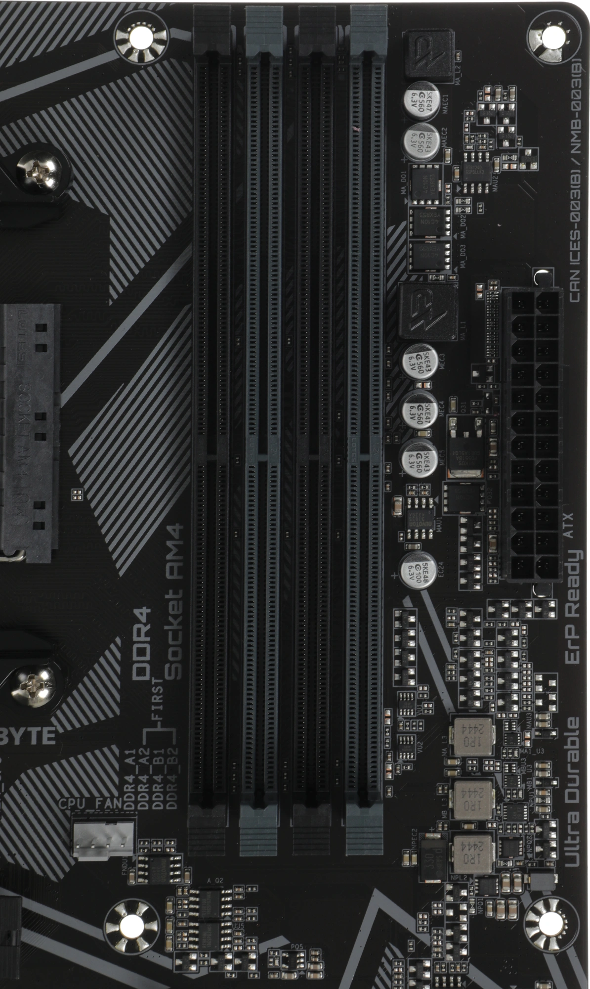 Материнская плата Gigabyte B550M K Soc-AM4 AMD B550 4xDDR4 mATX AC`97 8ch(7.1) GbLAN RAID+HDMI+DP — миниатюра 10