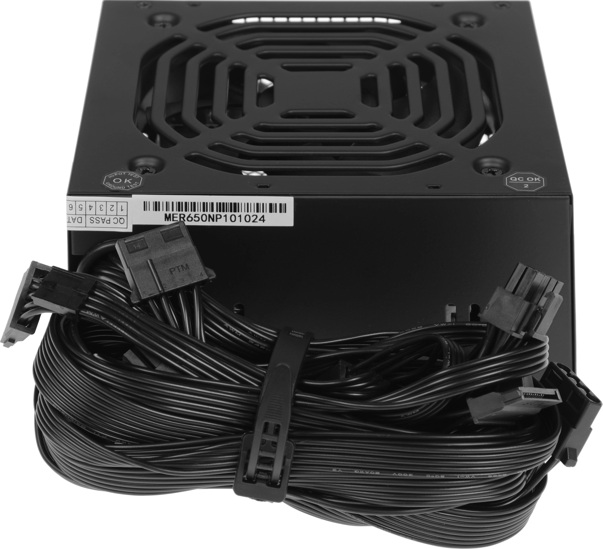 Блок питания Accord ATX 650W ACC-650-NP 24pin 120mm fan 4xSATA — миниатюра 6